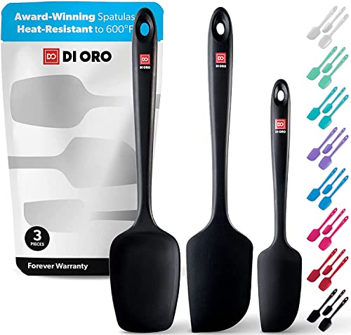 DI ORO Seamless Series 3 Piece Spatula Set DI ORO Seamless Series 3 Piece Spatula Set